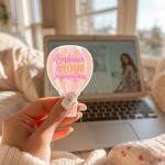 Embrace Your Imperfections Stickers | Gratitude quote sticker set, crafted with attention to detail, great for journals, planners, laptops, phone cases, notebooks and craft pages, adding gentle encouragement to daily routines. - Image 2