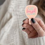 Self Love Self Respect Self Worth Stickers | Inspirational sticker set, designed with a clean matte look, suitable for notebooks, planners, journals, laptops, phone cases and scrapbooks, bringing subtle motivation to creative spaces.