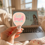 Self Love Self Respect Self Worth Stickers | Inspirational sticker set, designed with a clean matte look, suitable for notebooks, planners, journals, laptops, phone cases and scrapbooks, bringing subtle motivation to creative spaces. - Image 2