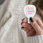 Show Yourself More Love Stickers | Faith mini decal pack, finished with smooth detailed printing, great for journals, planners, laptops, phone cases, notebooks and craft pages, offering quiet inspiration throughout the day.