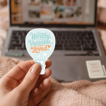 Worthy. Valuable. Loved. Stickers | Kindness mini decal pack, finished with smooth detailed printing, great for journals, planners, laptops, phone cases, notebooks and craft pages, supporting personal reflection through simple visuals. - Image 3