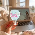 Self Love Isn'T Selfish Stickers | Motivational sticker collection, made with clear, crisp lettering, ideal for planners, journals, notebooks, laptops, phone cases and scrapbooks, bringing subtle motivation to creative spaces. - Image 2