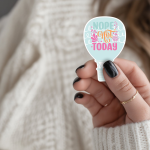 Nope. Not Today Stickers | Inspirational mini decal pack, made with clear, crisp lettering, ideal for planners, journals, notebooks, laptops, phone cases and scrapbooks, adding gentle encouragement to daily routines.