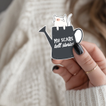 My Scars Tell Stories Stickers | Gratitude mini decal pack, printed with a neat and refined appearance, great for journals, planners, laptops, phone cases, notebooks and craft pages, offering quiet inspiration throughout the day.