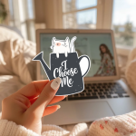 I Choose Me Stickers | Kindness mini decal pack, printed with a neat and refined appearance, perfect for journals, planners, laptops, notebooks, phone cases and creative projects, supporting personal reflection through simple visuals. - Image 2