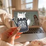 Be In Harmony With Yourself Stickers | Inspirational sticker set, printed with a neat and refined appearance, great for journals, planners, laptops, phone cases, notebooks and craft pages, supporting personal reflection through simple visuals. - Image 2