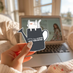 Each Day I Bloom A Little More Than Before Stickers | Kindness quote sticker set, made with clear, crisp lettering, perfect for journals, planners, laptops, notebooks, phone cases and creative projects, offering quiet inspiration throughout the day. - Image 2