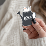 Love Yourself Stickers | Motivational mini decal pack, made with clear, crisp lettering, great for journals, planners, laptops, phone cases, notebooks and craft pages, supporting personal reflection through simple visuals.