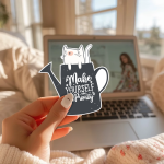 Make Yourself A Priority Stickers | Kindness quote sticker set, printed with a neat and refined appearance, ideal for planners, journals, notebooks, laptops, phone cases and scrapbooks, offering quiet inspiration throughout the day. - Image 2