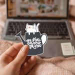 Be You Do You For You Stickers | Motivational mini decal pack, made with clear, crisp lettering, great for journals, planners, laptops, phone cases, notebooks and craft pages, adding gentle encouragement to daily routines. - Image 2