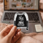She Needed A Hero So That's What She Became Stickers | Self-Empowerment Decal, Motivational Aesthetic, Journal and Planner Decor, Inspiring Gift. - Image 2