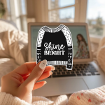 Shine Bright Stickers | Positive Vibe Decal, Cozy Aesthetic, Planner and Laptop Decor, Inspirational Gift. - Image 2