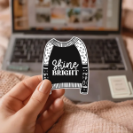 Shine Bright Stickers | Positive Vibe Decal, Cozy Aesthetic, Planner and Laptop Decor, Inspirational Gift. - Image 3