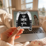 Your Only Limit Is You Stickers | Self-Motivation Decal, Cozy Aesthetic, Laptop and Journal Art, Boundary Breaker Gift. - Image 2