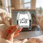Turn I Wish Into I Will Stickers | Motivational Sweater Sticker, Cozy, Laptop Planner Journal Decor, Action Statement Gift. - Image 2