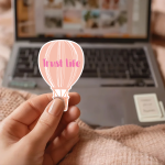 Trust Life Stickers | Gentle Hot Air Balloon Decal, Vinyl Sticker, Inspirational Journal Planner Decor, Self-Trust Gift - Image 3