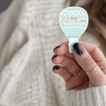 Let Your Faith Be Bigger Than Your Fear Stickers | Courage Hot Air Balloon Decal, Vinyl Sticker, Inspirational Journal Planner Decor, Motivational Gift