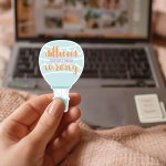 Different Doesn't Mean Wrong Stickers | Unique Hot Air Balloon Decal, Vinyl Sticker, Self-Acceptance Journal Notebook Decor, Positivity Gift - Image 3