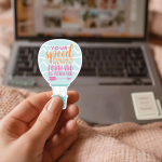 Your Speed Doesn't Matter Forward Is Forward Stickers | Motivational Hot Air Balloon Decal, Vinyl Sticker, Progress Journal Planner Decor, Growth Gift - Image 3