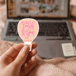 Life Is Tough But So Are You Stickers | Resilient Hot Air Balloon Decal, Vinyl Sticker, Inspirational Journal Notebook Decor, Strength Gift - Image 3