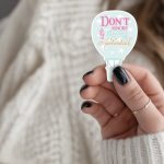 Don't Ignore Your Own Potential Stickers | Self-Belief Hot Air Balloon Decal, Vinyl Sticker, Inspirational Journal Planner Decor, Empowerment Gift