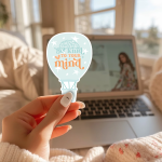Be Kind to Your Mind Stickers | Mental Health Decal, Matte Vinyl, Laptop Journal Planner Notebook Scrapbook, Wellness and Self Care Awareness Gift - Image 2