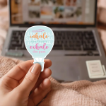 Inhale The Future Exhale The Past Stickers | Mindfulness Decal, High Quality Matte Vinyl, Laptop Phone Case Planner Journal Notebook, Stress Relief Gift - Image 3