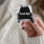 Trust Life Stickers | Affirmation Decal, Premium Quality, Planner Scrapbook Phone Decor, Self-Care Gift