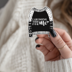 I Am Doing This For Me Stickers | Self-Focus Decal, Matte Water Resistant Vinyl, For Laptop Phone Case Planner Journal, Self-Care Reminder Gift - Image 3