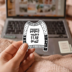 Prosperity Begins Where Fear Ends Stickers | Motivational Vinyl Decal, durable matte design, ideal for laptops phones planners journals, thoughtful gift for inspiration - Image 3