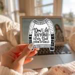 Don't Let Anyone Ever Dull Your Sparkle Stickers | Confidence Decal, Matte Water Resistant Vinyl, For Laptop Phone Case Planner Journal, Self-Esteem Gift Idea