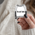 Trust Life Stickers | Mindfulness Vinyl Decal, durable matte design, ideal for laptops phones planners journals, uplifting reminder gift
