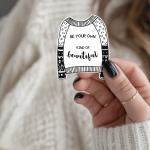 Be Your Own Kind Of Beautiful Stickers | Self-Love Sweater Decal, Durable, Phone Case Journal Laptop Decoration, Confidence Gift for Her