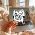 Every Day Is A Fresh Start Stickers | New Beginning Sweater Decal, Durable, Planner Journal Notebook Crafts, Motivational Daily Reminder - Image 3